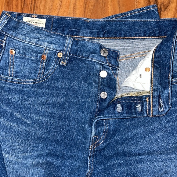 501 ‘93 straight fit men’s jeans   dark wash - Picture 4 of 6